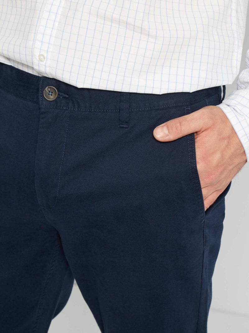 Pantaloni chino slim L38 +195 cm blu - Kiabi