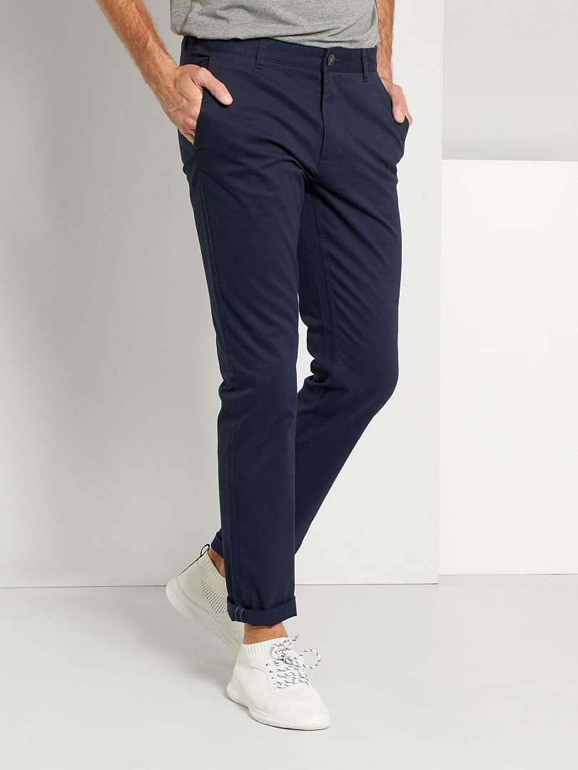 Pantaloni chino slim L38 +195 cm BLU - Kiabi