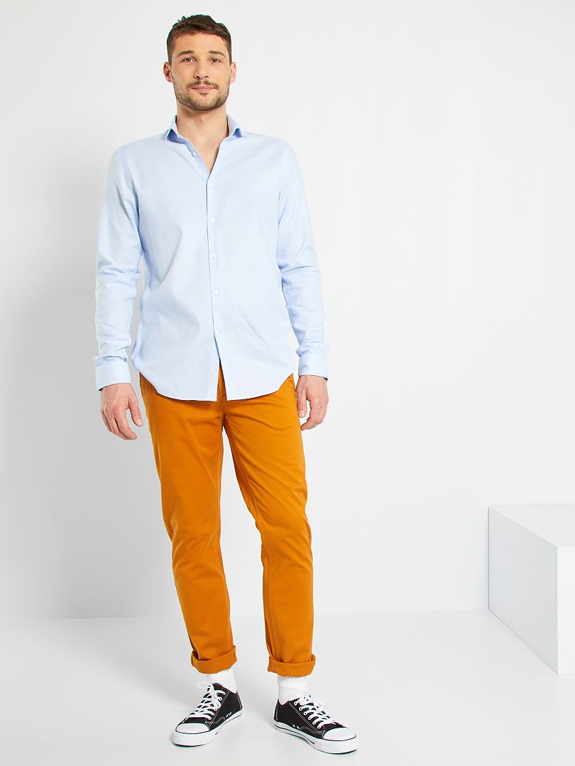 Pantaloni chino slim L38 +195 cm marrone - Kiabi