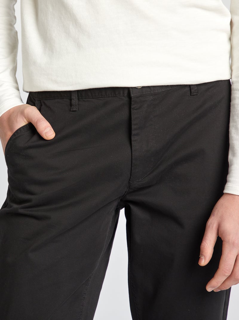Pantaloni chino slim L38 +195 cm Nero - Kiabi