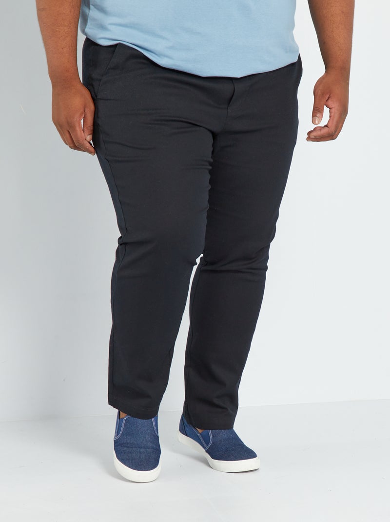 Pantaloni chino slim Nero - Kiabi