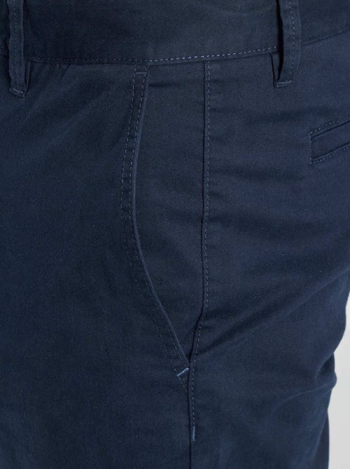 Pantaloni chino slim puro cotone L36 + 1 m 90 - Kiabi