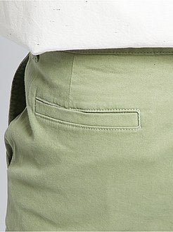 Taglie forti Uomo - Pantaloni chino slim puro cotone L36 + 1 m 90 - Kiabi