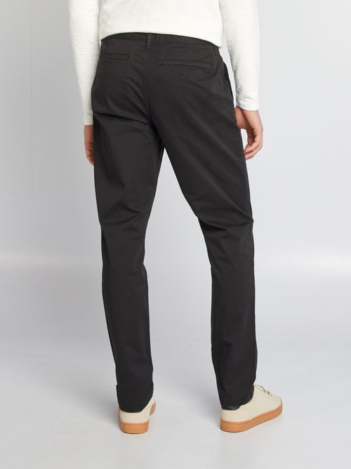 Pantaloni chino slim puro cotone L36 + 1 m 90 - Kiabi