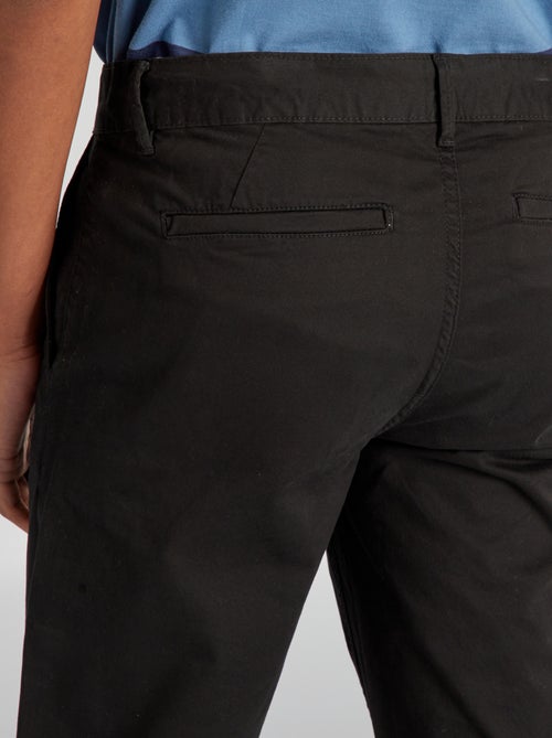 Pantaloni chino slim puro cotone L36 + 1 m 90 - Kiabi