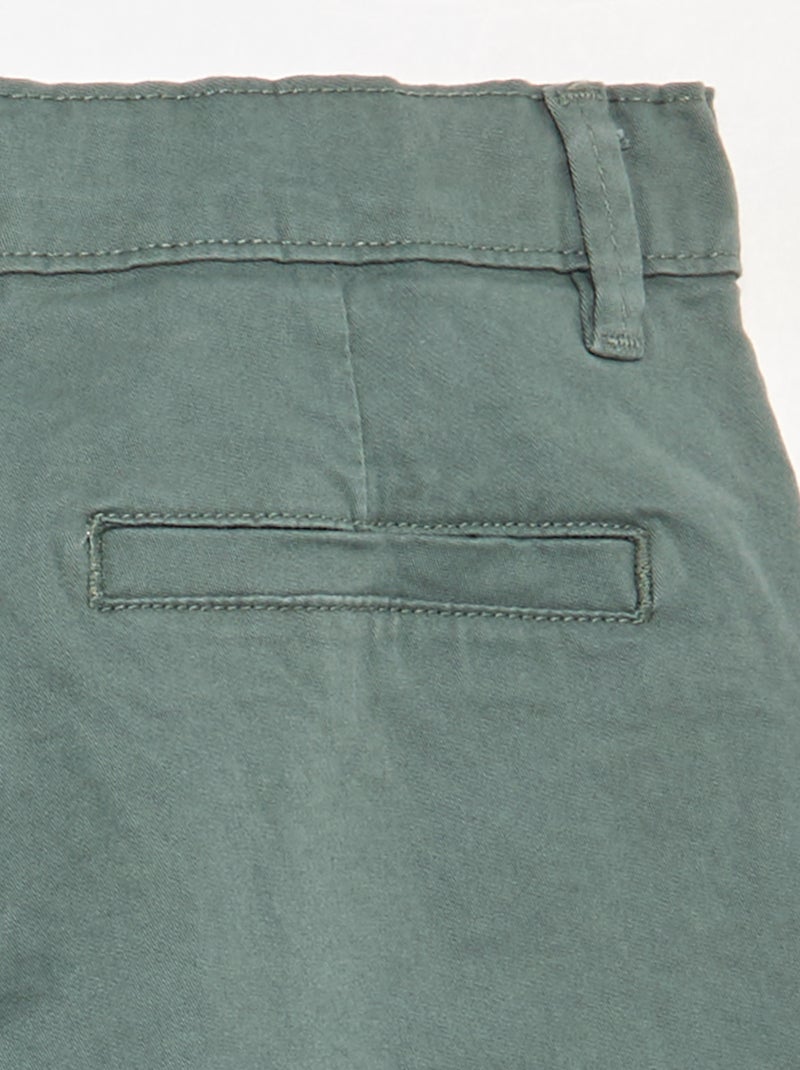 Pantaloni chino slim Verde - Kiabi
