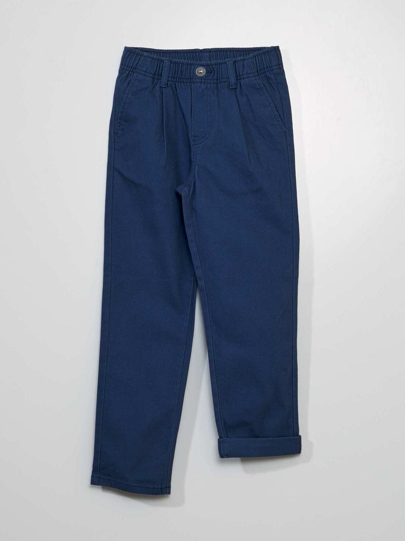Pantaloni chino stretch BLU - Kiabi