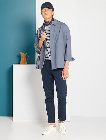 Pantaloni slim, in cotone, stretch, colorati - Kiabi