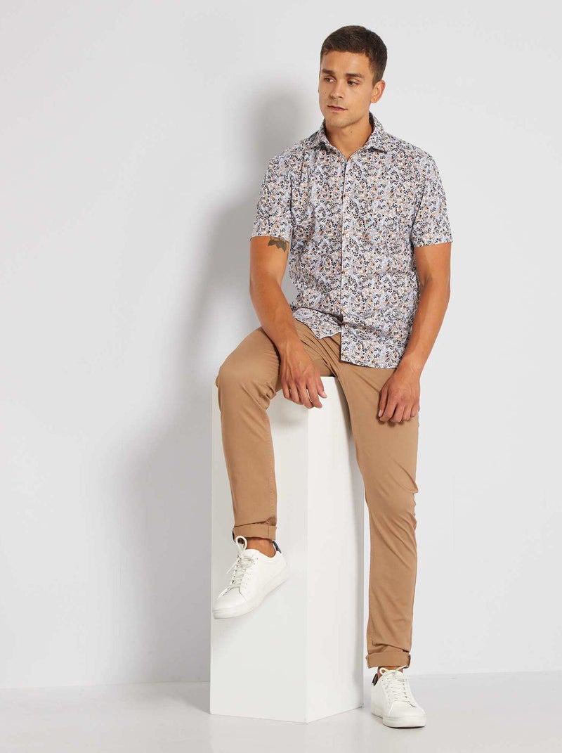 Pantaloni chino taglio slim L30 BEIGE - Kiabi