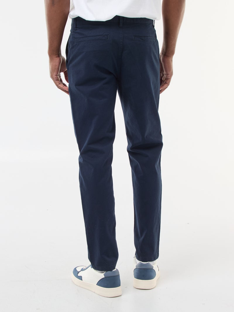 Pantaloni chino taglio slim L30 blu - Kiabi