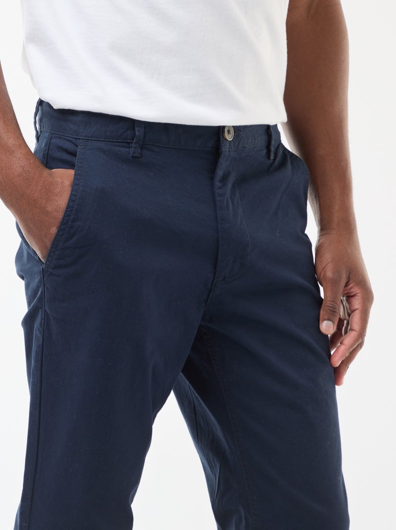 Pantaloni chino taglio slim L30 blu - Kiabi