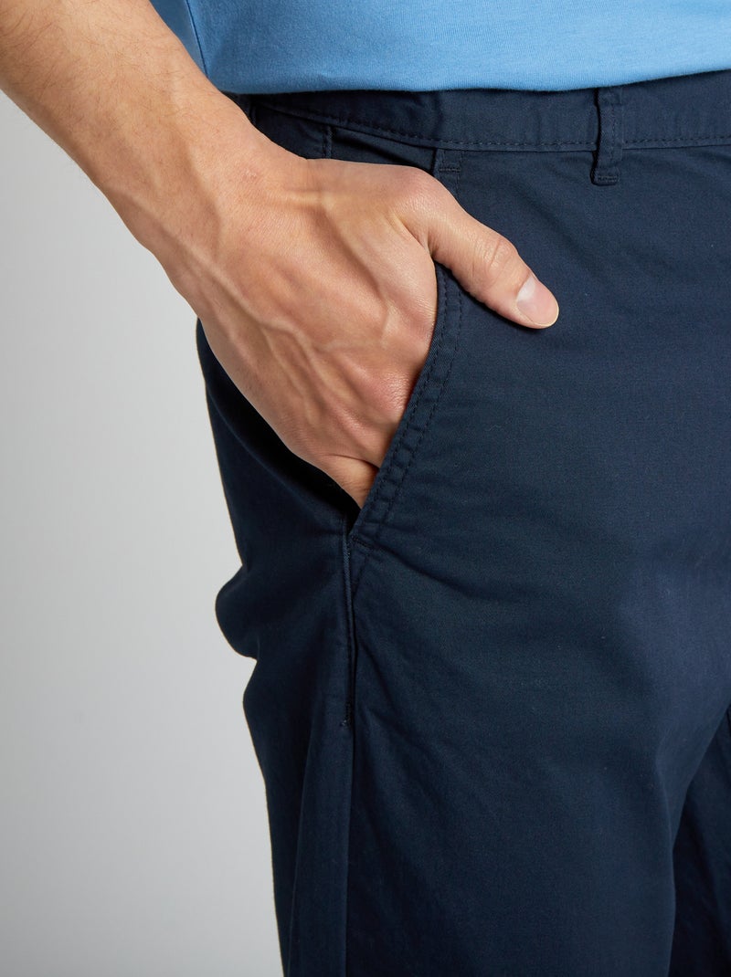 Pantaloni chino taglio slim L30 blu - Kiabi