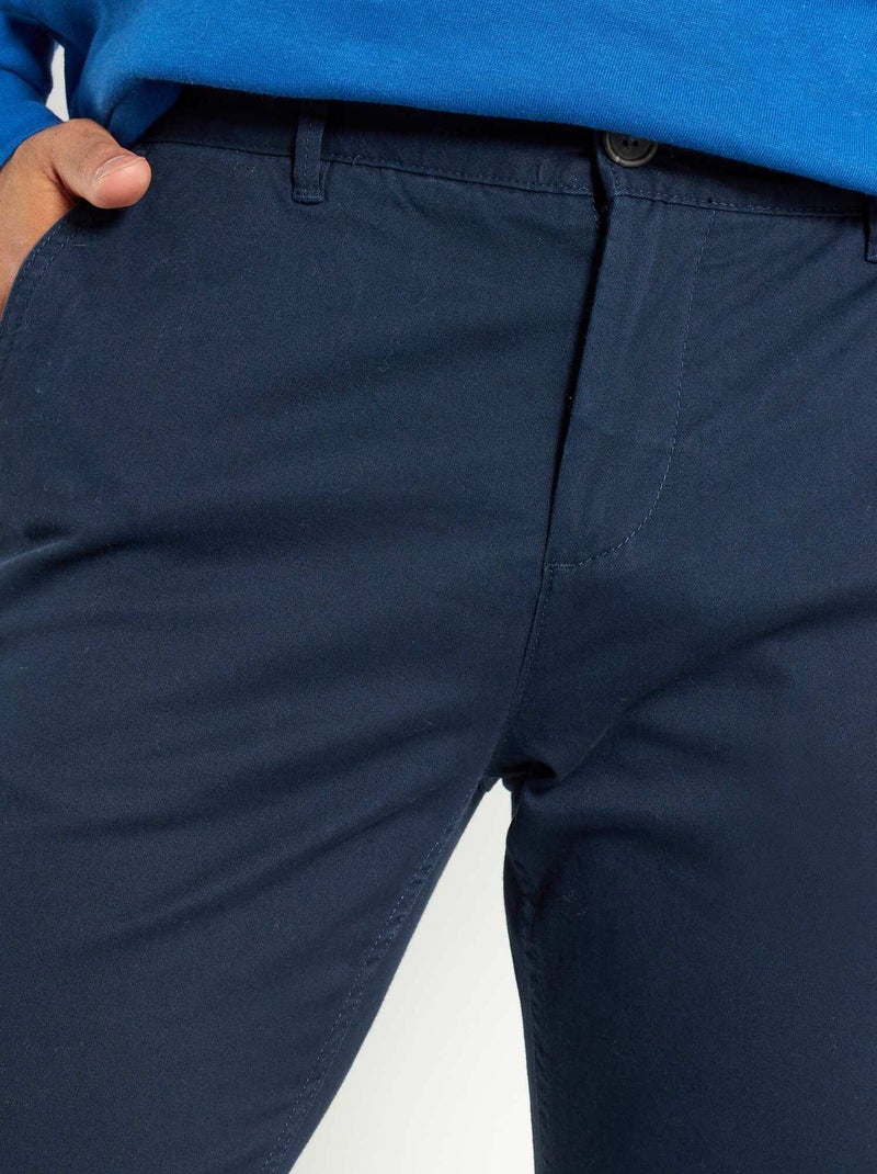 Pantaloni chino taglio slim L30 blu - Kiabi