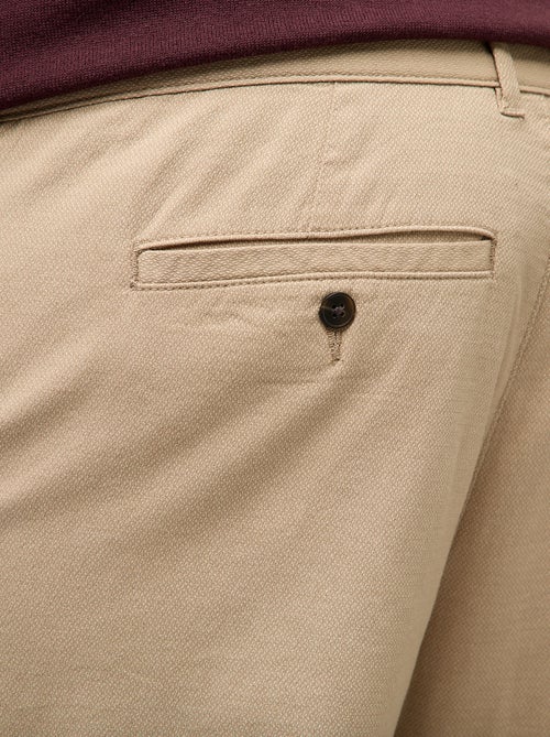Pantaloni chino tinta unita in cotone stretch - Kiabi