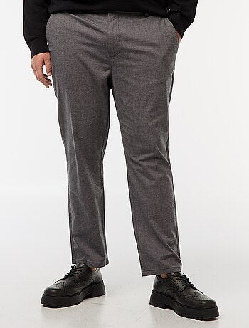 Pantaloni chino tinta unita in cotone stretch