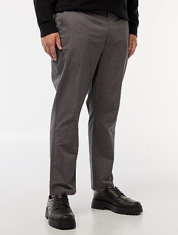 Pantaloni chino tinta unita in cotone stretch