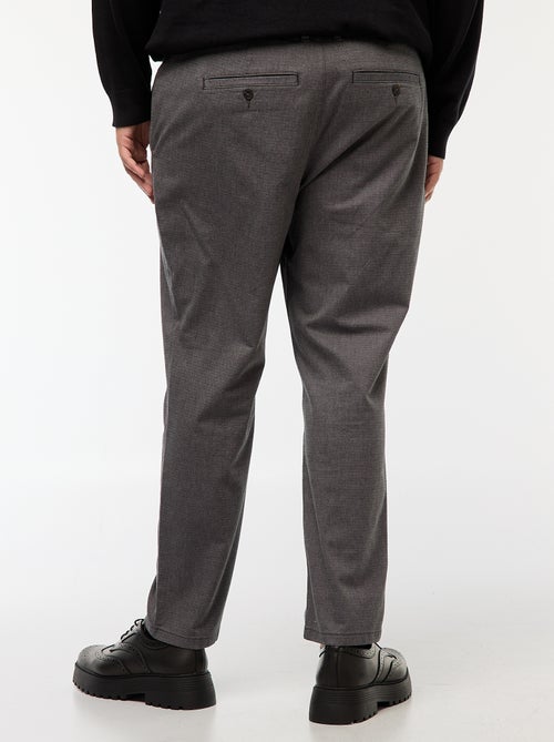 Pantaloni chino tinta unita in cotone stretch - Kiabi