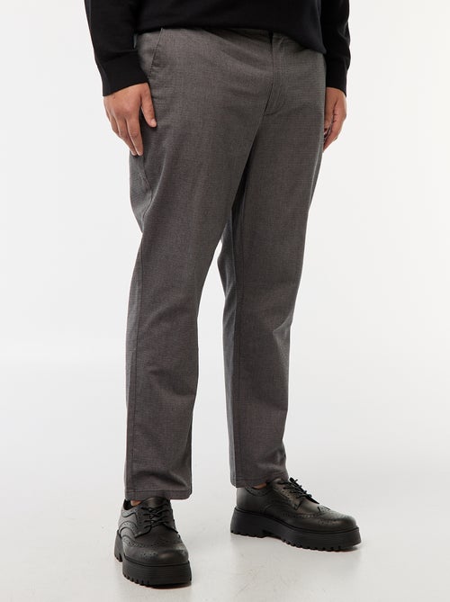 Pantaloni chino tinta unita in cotone stretch - Kiabi