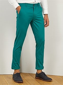 Pantaloni chino twill cotone stretch - Kiabi