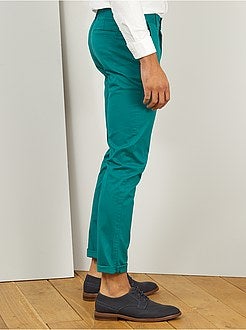Pantaloni chino twill cotone stretch - Kiabi