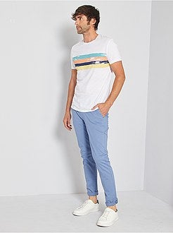 Pantaloni chino twill cotone stretch - Kiabi