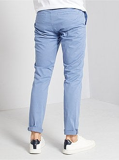 Pantaloni chino twill cotone stretch - Kiabi