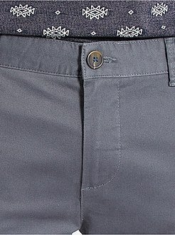 Pantaloni chino twill cotone stretch - Kiabi