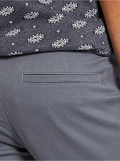 Pantaloni chino twill cotone stretch - Kiabi