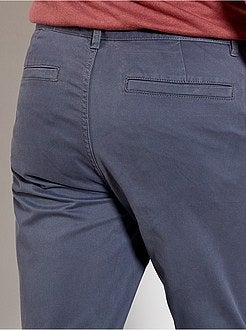 Pantaloni chino twill cotone stretch - Kiabi