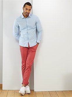 Pantaloni chino twill cotone stretch - Kiabi