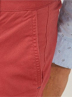 Pantaloni chino twill cotone stretch - Kiabi
