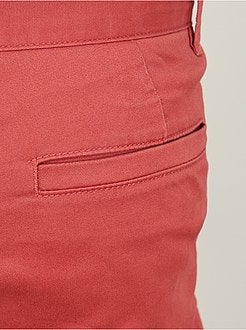 Pantaloni chino twill cotone stretch - Kiabi