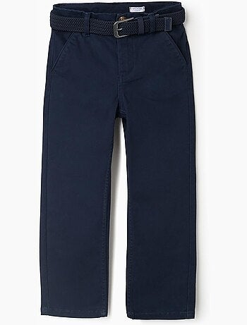 Pantaloni chino in twill slim fit con cintura