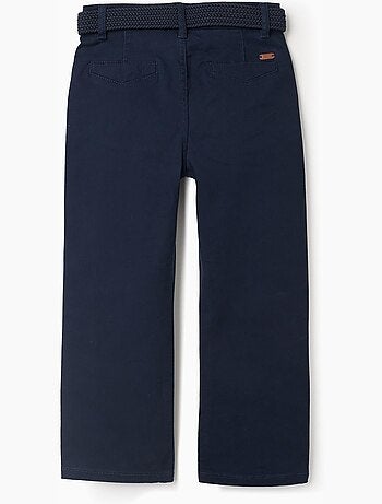 Pantaloni chino in twill slim fit con cintura