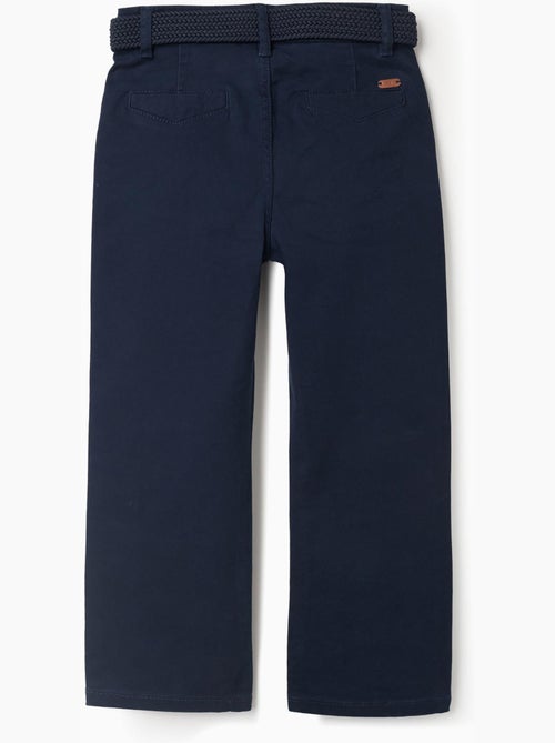 Pantaloni chino twill slim fit con cintura - Kiabi