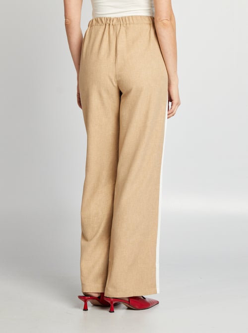 Pantaloni city larghi con Bande laterali - Kiabi