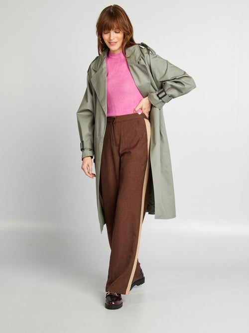 Pantaloni city larghi con Bande laterali - Kiabi