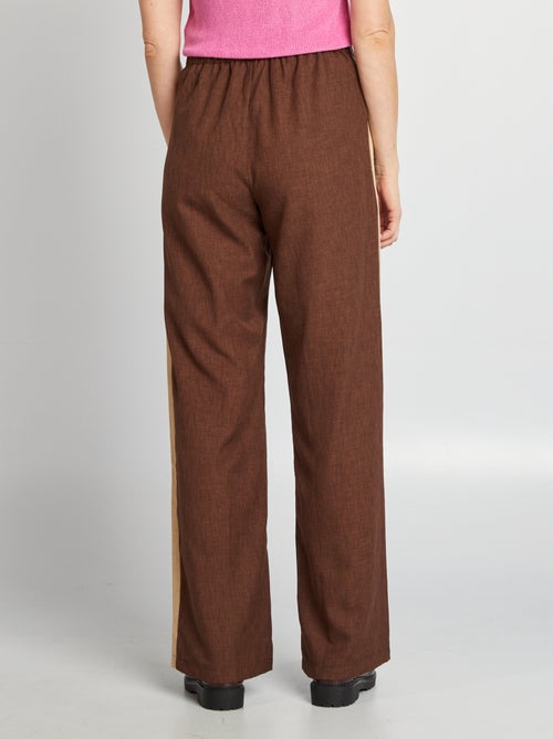 Pantaloni city larghi con Bande laterali - Kiabi