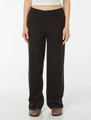 Pantaloni city larghi con pinces