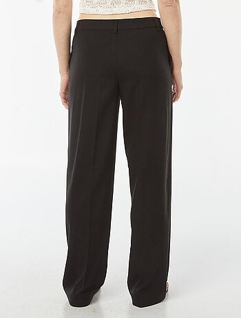 Pantaloni city larghi con pinces