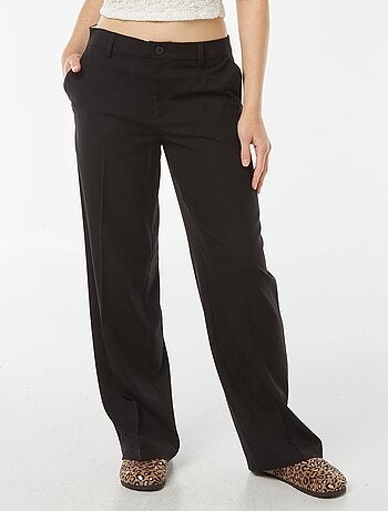 Pantaloni city larghi con pinces