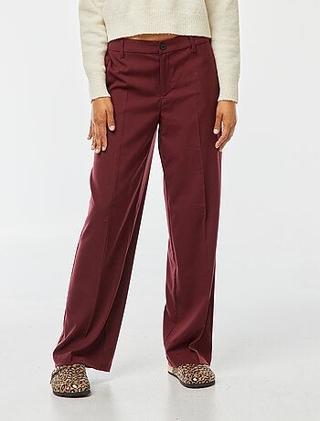 Pantaloni city larghi con pinces