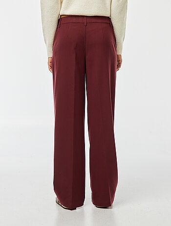 Pantaloni city larghi con pinces