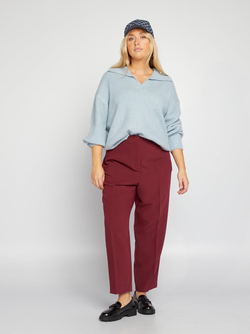 Pantaloni city ROSSO - Kiabi