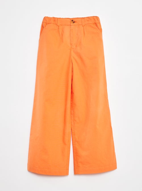 Pantaloni colorati wide leg - Kiabi