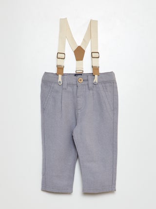 Pantaloni con bretelle