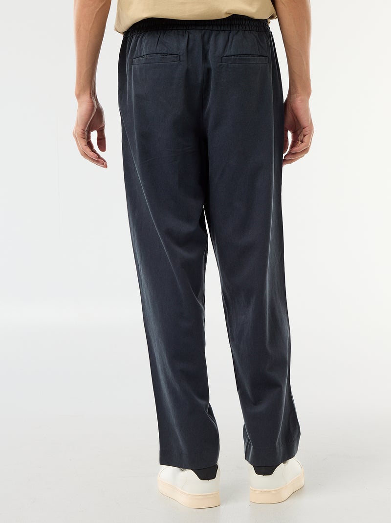 Pantaloni con cintura elasticizzata Blu - Kiabi