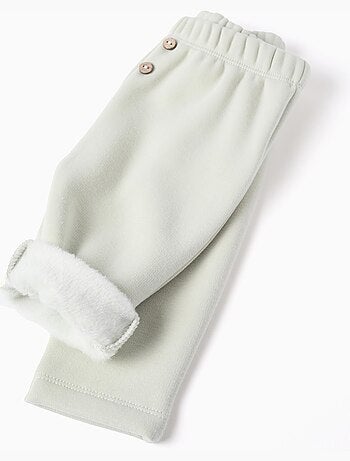 Pantaloni con fodera in peluche