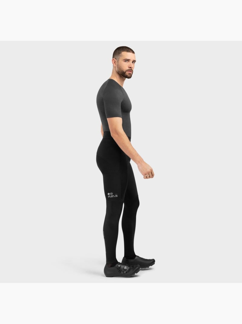Pantaloni con fondello a gamba lunga uomo ciclismo uomo core topclass Nero - Kiabi