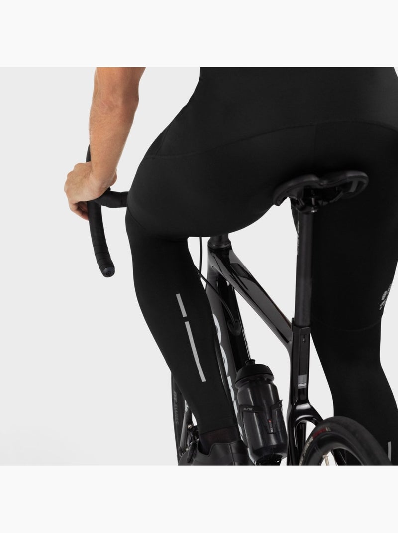 Pantaloni con fondello a gamba lunga uomo ciclismo uomo core topclass Nero - Kiabi